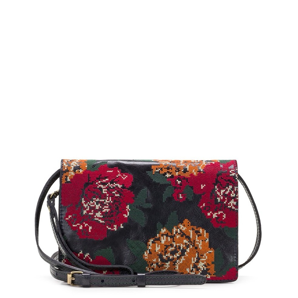 Patricia Nash Lanza Crossbody Organizer Tapastry Cross Stitch Pattern